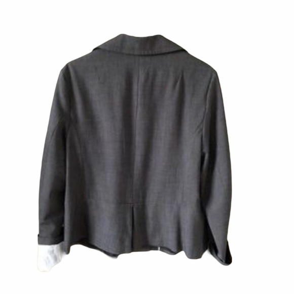 WOMEN’S Plus Size Grey Lined Blazer Size 16 - Picture 2 of 2